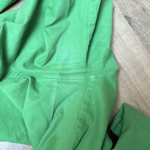OAK + FORT Bright Green Wide Leg Pants - Picture 6 of 6